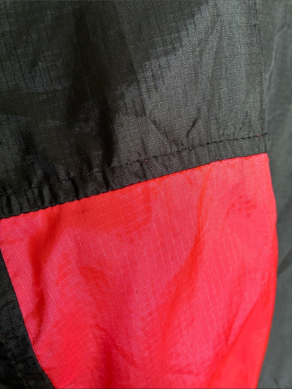 COLUMBIA Windbreaker Jacket Women's XL, black, neon orange/green trim, zips. EUC - Picture 8 of 15